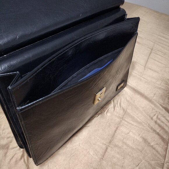 Men or Women's Leather Brief Case by Italian designer Salvi - Picture 11 of 13